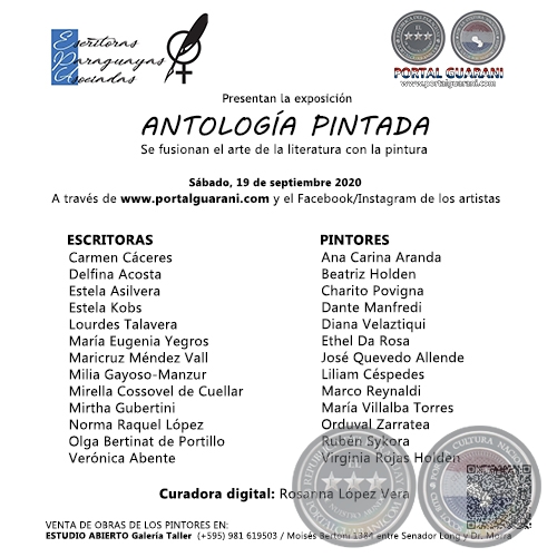 ANTOLOGÍA PINTADA - Sábado, 19 de septiembre 2020 